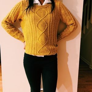Mustard Yellow Knitted Sweater